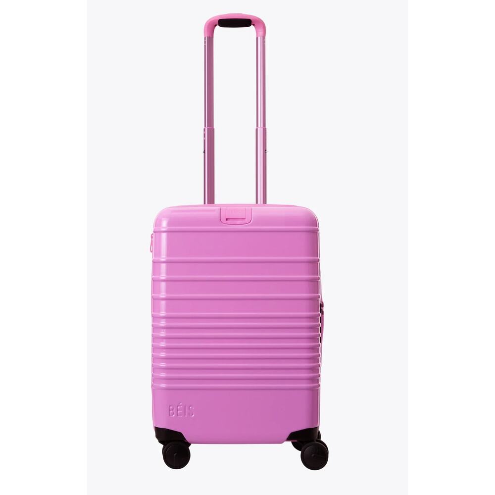 BEIS The Carry-On Roller Luggage  in Berry  Glossy LIMITED EDITION SOLD OUT